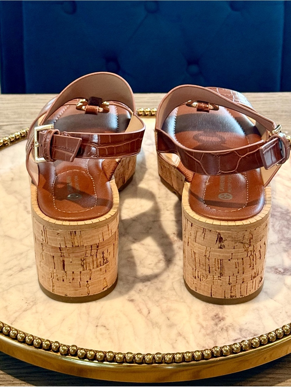 Giani Bernini Women’s Harperr Cinnamon Cork Platform Sandal | Sz. 8.5 (NWB) - Picture 6 of 6